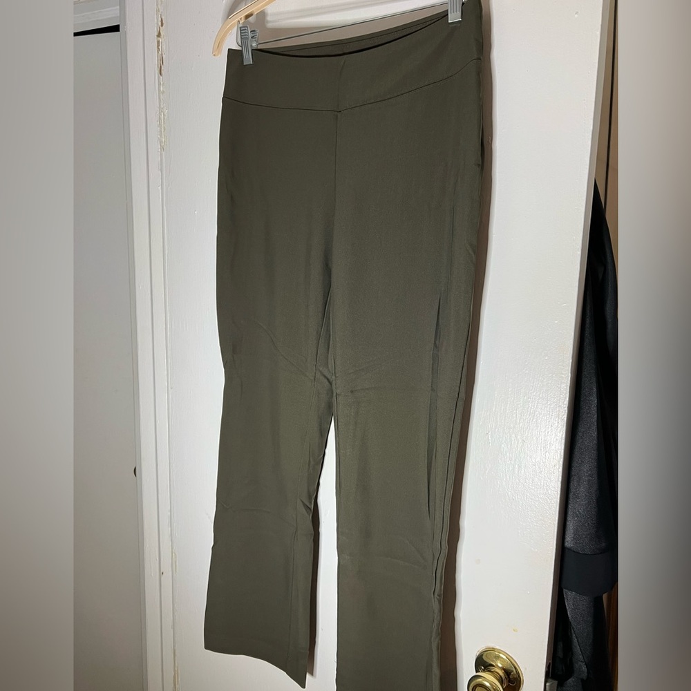 BOSTON PROPER Beyond Travel Pants olive green - Picture 2 of 4